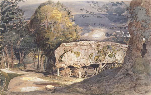 Samuel Palmer Cart Shed and Lane china oil painting image